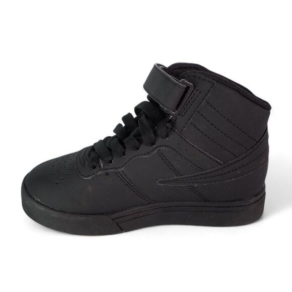 Fila Vulc 13 Mid Basketball Sneakers "Triple Black" 3CM00175-001 Youth 12 - Picture 6 of 11